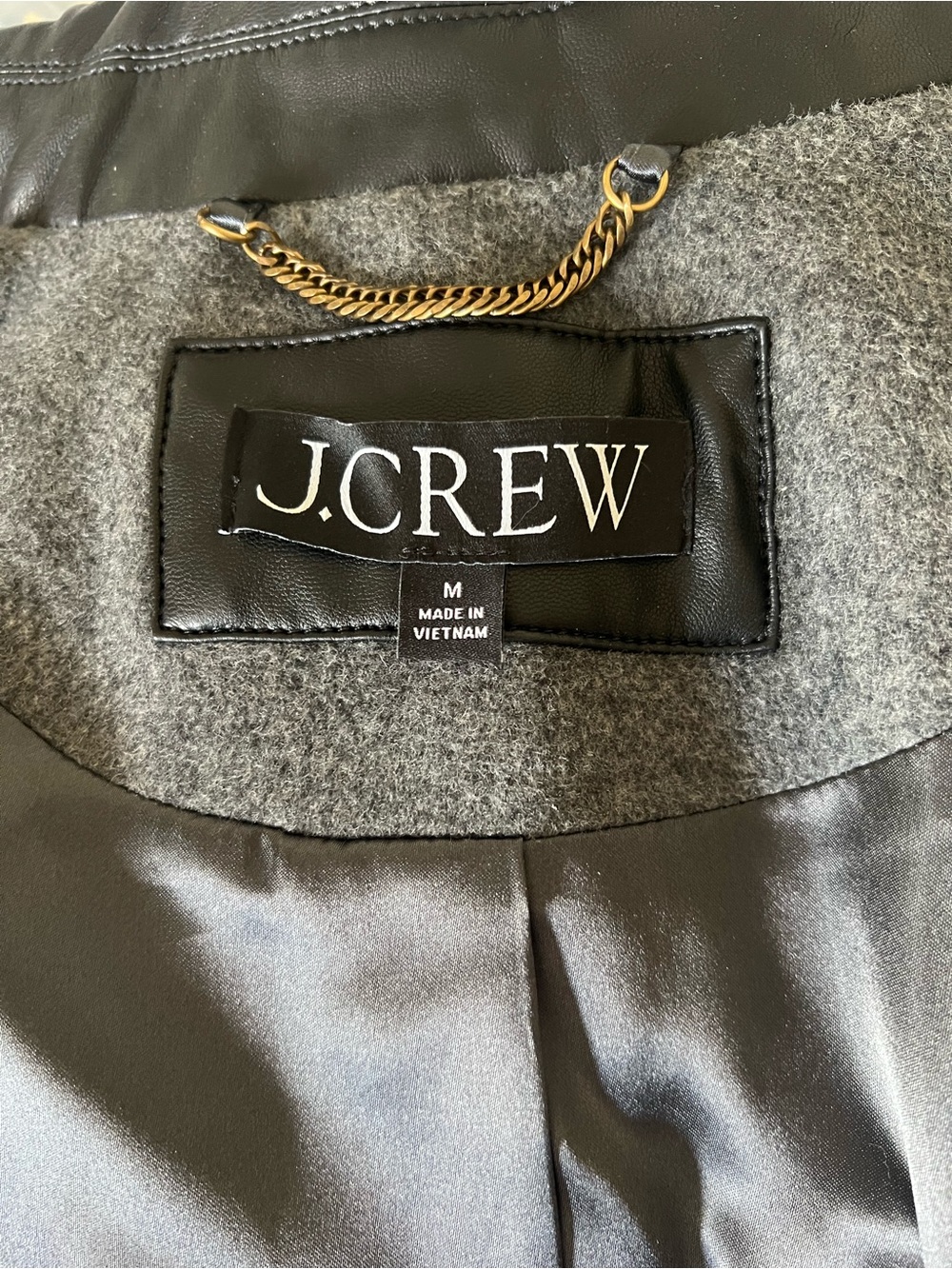 NWOT J Crew Long Barn Jacket™ in drapey wool blend - Picture 10 of 10